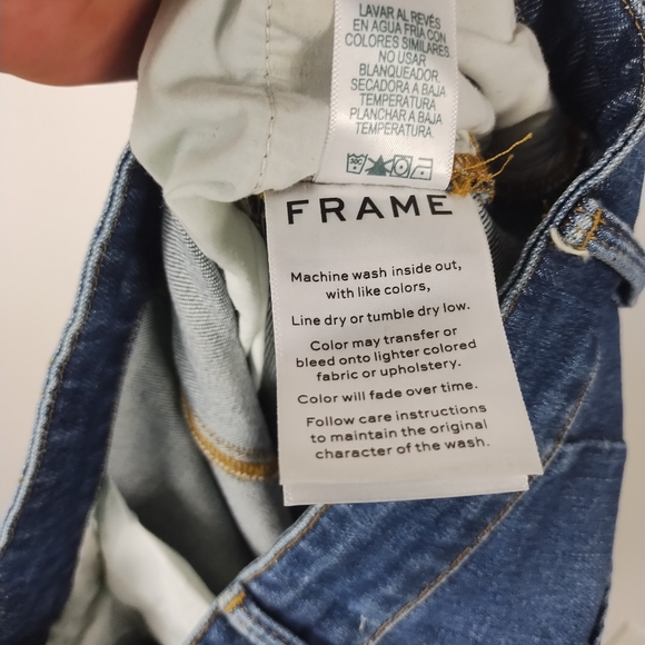 Frame Delavan Flounce Denim Jeans Size 28 - Picture 8 of 8